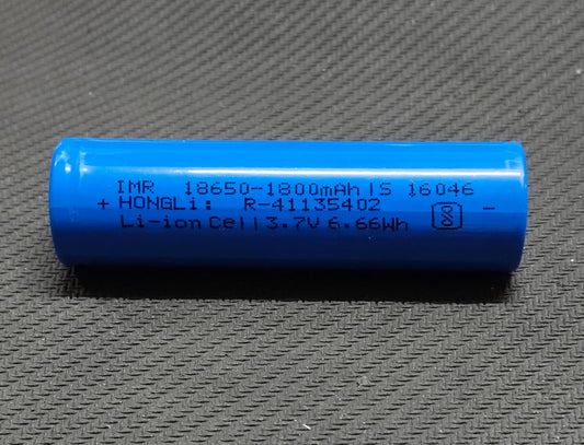 3.7V 1800mAh 18650 Li-ion Battery HONGLI ET6563