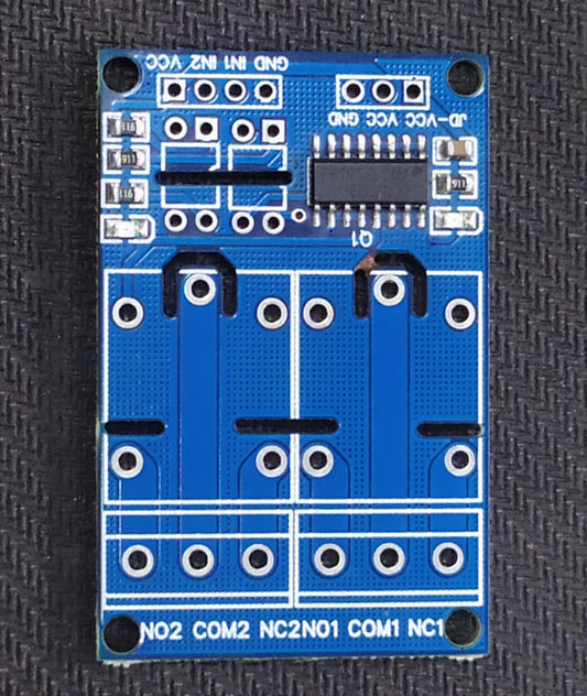 Relay Module 2 Channel PCB with SMD Components Soldered ET6491