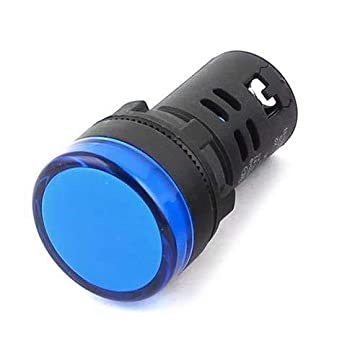 BLUE LED INDICATOR LIGHT 230V AC 22.5MM 28MM DIA ET7152