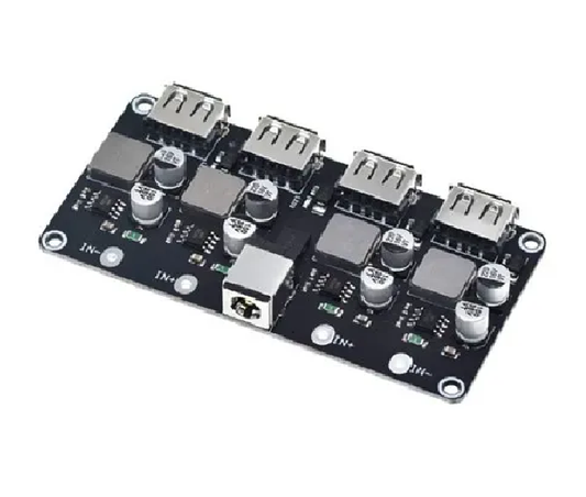 QC3.0 QC2.0 USB DC-DC Buck Converter Charging Step Down Module 6-32V 9V 12V 24V to Fast Quick Charger Circuit Board 3V 5V 12V - 4CHANNEL ET5670