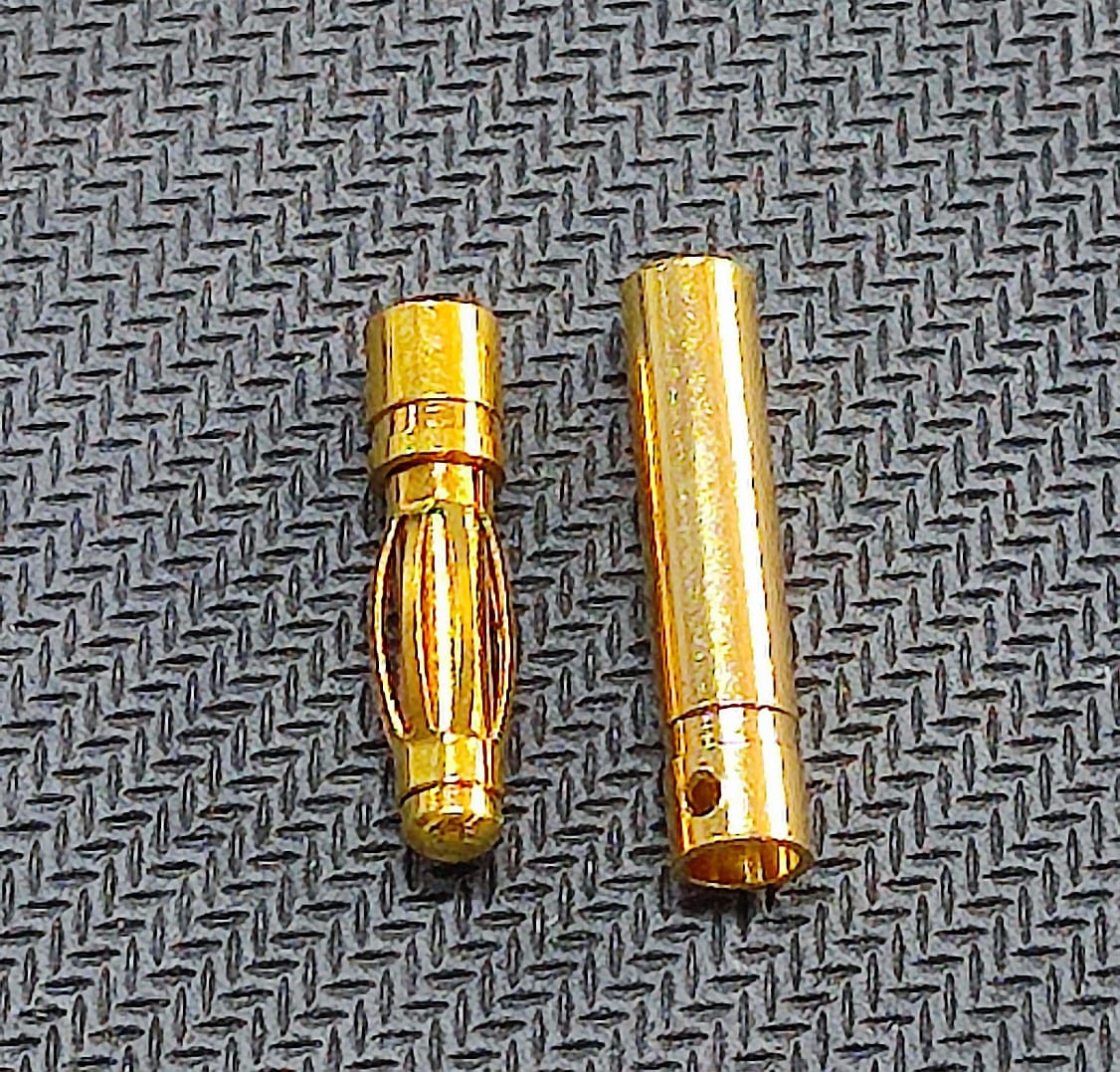 4mm Gold Connector Male Female Pairs ET7694