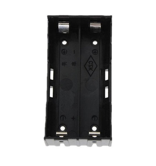 2 x 18650 Battery Case Holder in Parallel Black ET8452