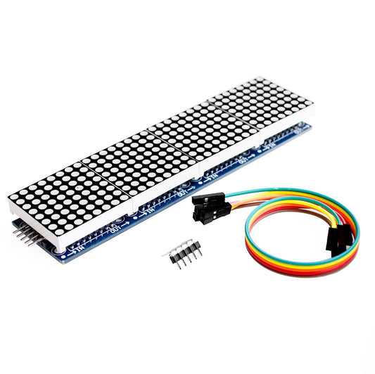 MAX7219 LED Dot Matrix 4 In 1 Display with 5P Line Module ET5143