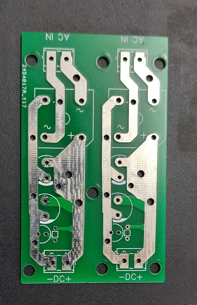 BRIDGE RECTIFIER PCB FOR BR1010 DUAL ET7263