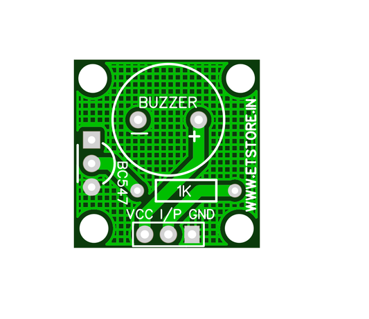 BUZZER MODULE PCB FOR 12MM DIA BUZZER ET5926