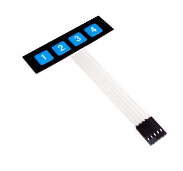 1X4 Keypad Matrix Membrane Switch ET5493