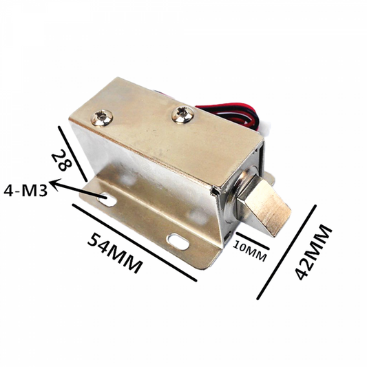 Solenoid Lock large 54x42x28mm 12VDC ET5172