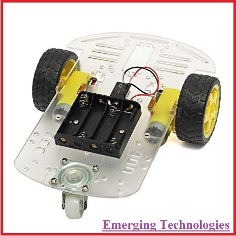 2WD Motor Smart Robot Car Chassis Kit DIY Transparent UNASSEMBLED ET6057