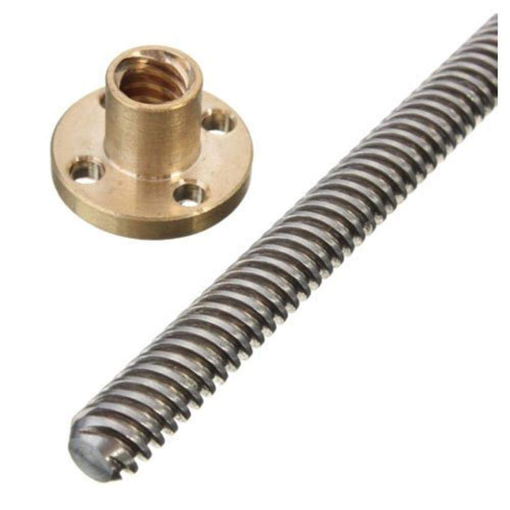 T10 screw length 300mm Pitch 2mm lead 8mm trapezoidal spindle 304 stainless steel ET6046