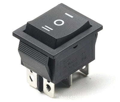 DPDT Rocker Switch 3 Position 6Pin 16A 250V AC  Switch  Button Latching On-Off-on SE 287 ET8218