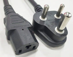 JC27075 3 PIN INDIAN PLUG WITH C13 CONNECTOR 1.5 METER ET7436