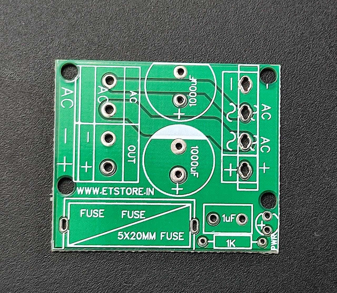 BRIDGE RECTIFIER PCB FOR KBL10 OR GBU808 ET6237