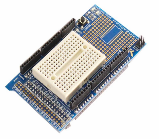 ArduinoMega Proto Shield prototype expansion board with breadboard ET5575