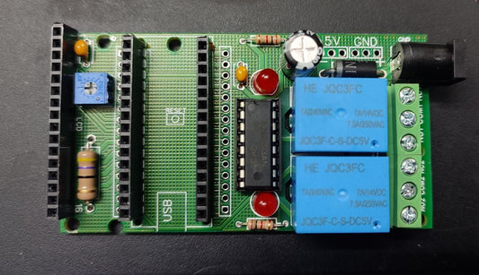 NANO BREAKOUT BOARD WITH LCD PORT AND RELAYS ET9734