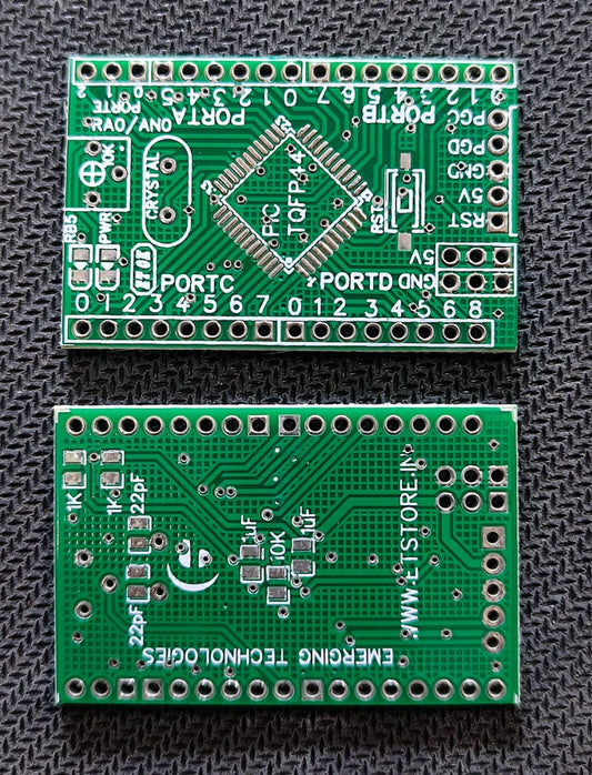 PCB FOR PIC16F887 SMD TQFP44 PIC SMD DEVELOPMENT BOARD 5V ET6252