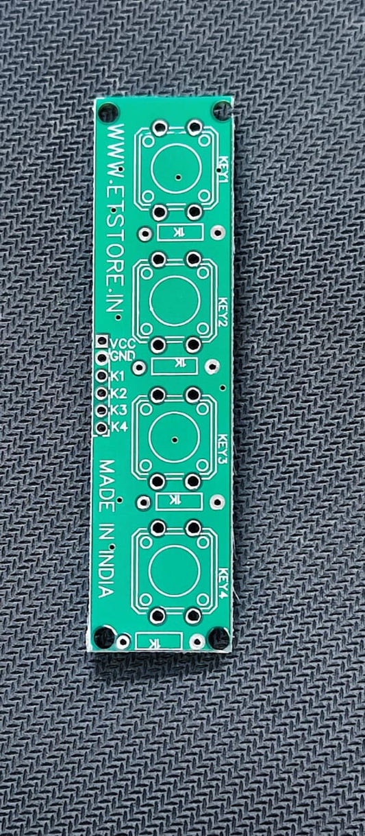 PCB for 4 Key switch Module Keypad 12X12 WIDTH SWITCH ET6509