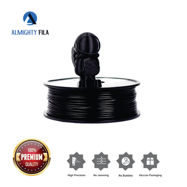 Black Color PLA filament 1.75mm 3d printer 1kg ET6172