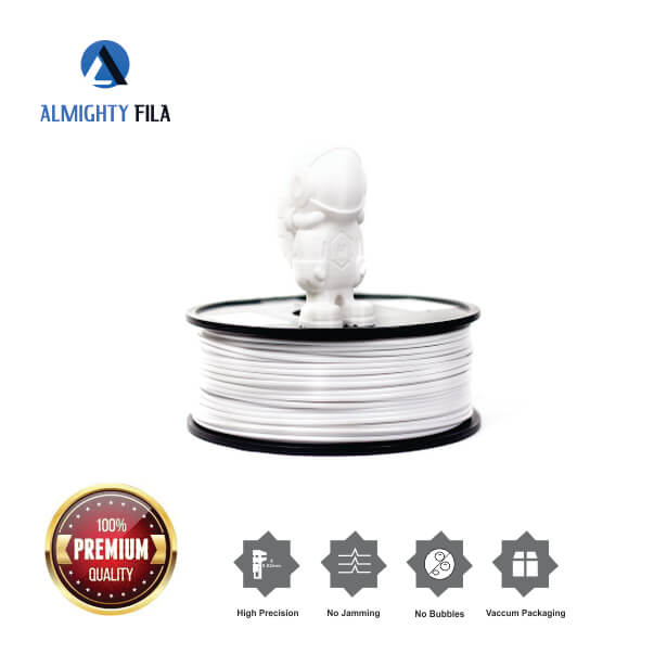 White PLA filament 1.75mm 1kg 3d printer Color ET6111