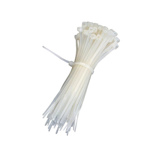 100PCS 250mm WHITE COLOR CABLE TIEPlastic ET8117