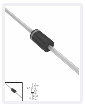 1N5819S Diode 40V 1A SCHOTTKY  DO-41 HORNBY ETA1009