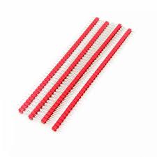 RED 40 Pin 11mm height 2.54mm Male Header straight 1x40 BERGSTRIP ET7890