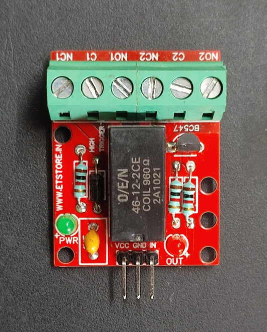 12V 2A DPDT Relay Module HIGH TRIGGER ET6256