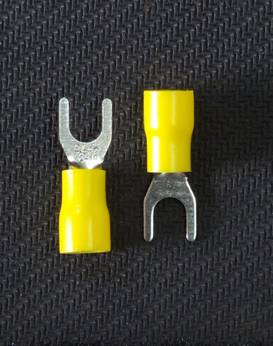 PCSVL5-5 Yellow Insulated Spade/Fork Terminals ET6220