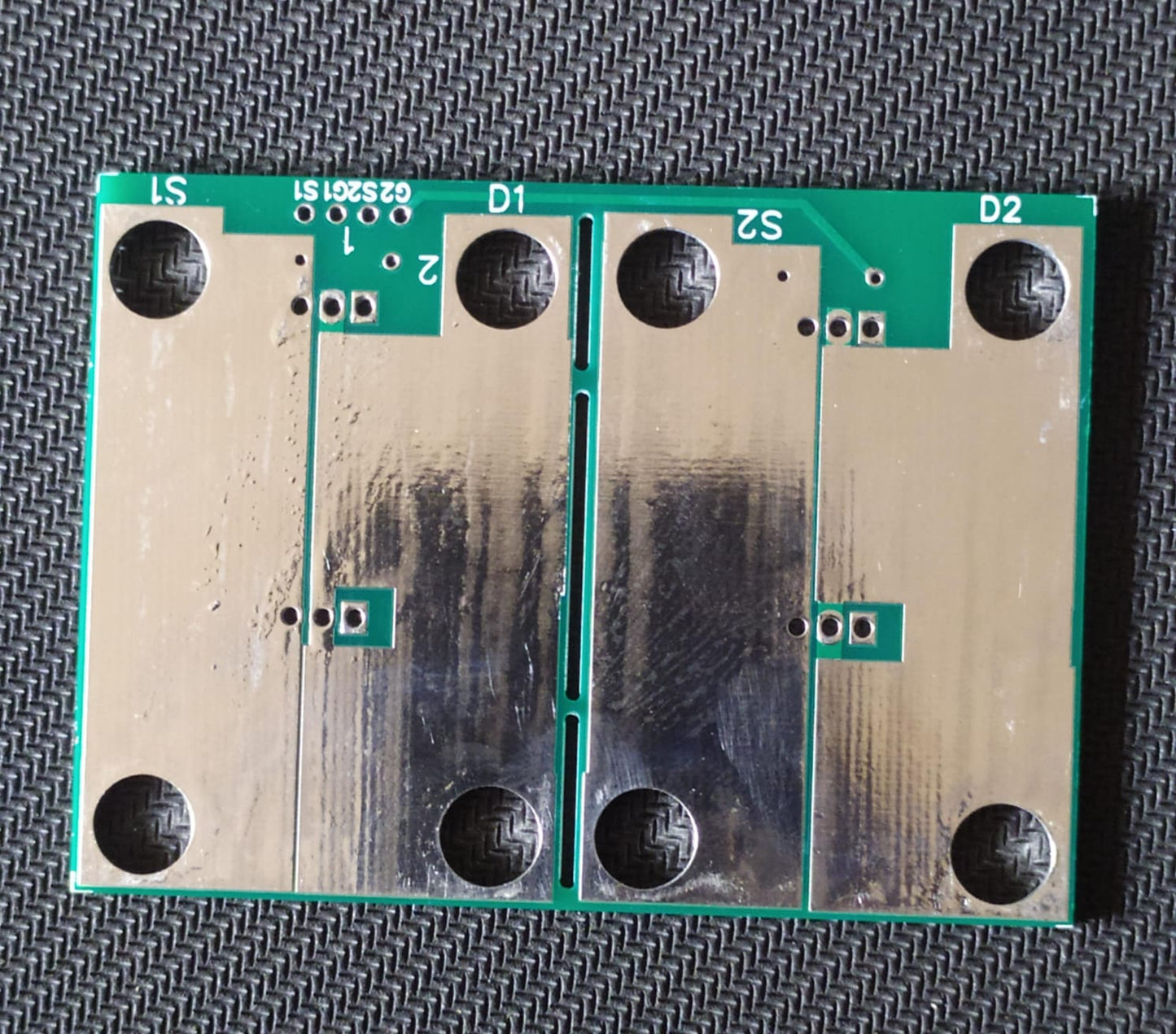 TO220 MOSFET 2 CHANNEL BREAKOUT PCB 57x18mm ET7496