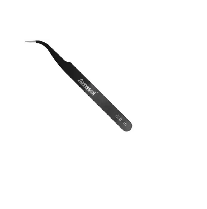 Tweezer ESD-15  Bent Tip Armsol Stainless Steel Bend ET5169