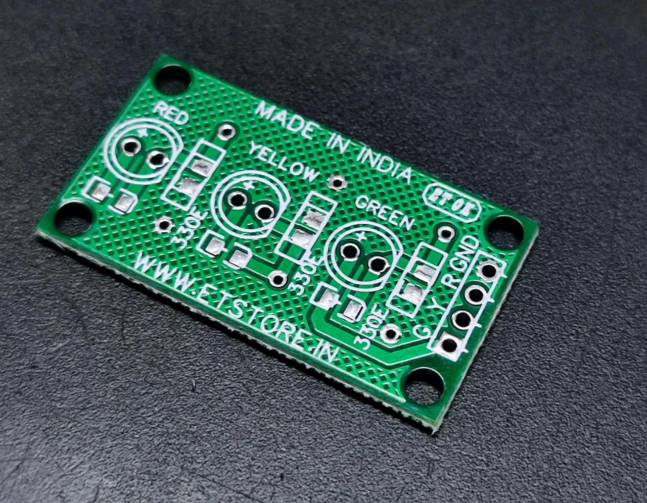 PCB FOR 3 LED Traffic Light Module Board ET6495