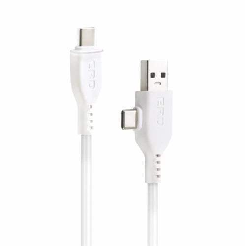 ERD UC-82 USB 2 In1 USB Type A to Micro USB+USB C Data Cable UC82 35W 1 meter ET6380