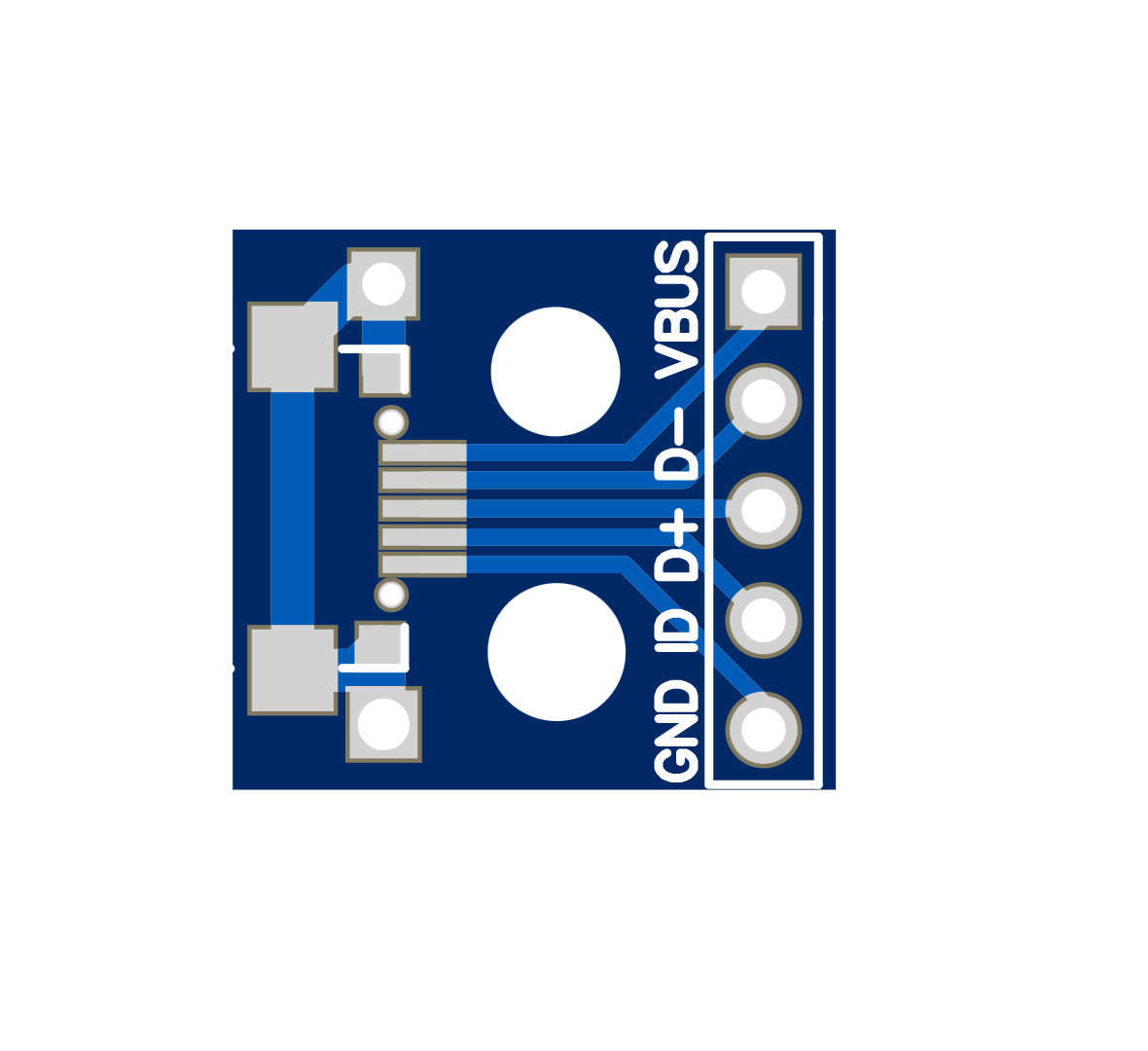 PCB MICRO USB to DIP Adapter 5 Pin ET5864