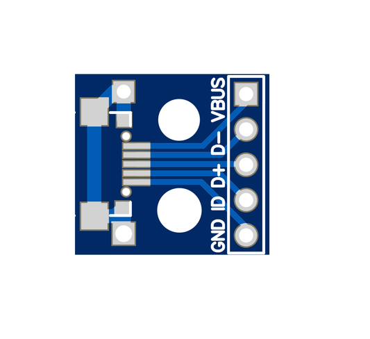 PCB MICRO USB to DIP Adapter 5 Pin ET5864