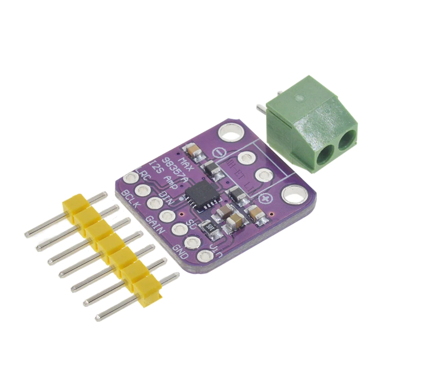 Max98357 DAC 3W Class D Mini Stereo Amplifier Module 3.3V-5V ET5538