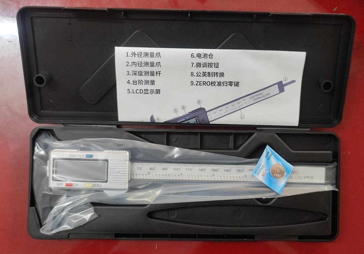 Digital Vernier Caliper Plastic 0 TO 150MM WITH BOX ET6254