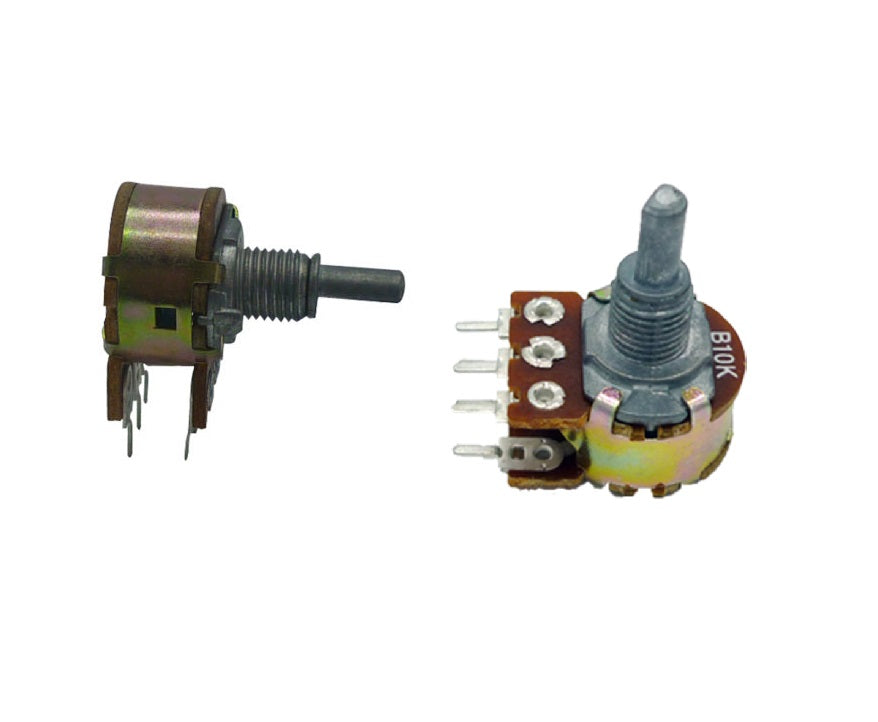 ELCON 100K OHM DUAL potentiometer Rotary POT WITH METAL SHAFT ET5216