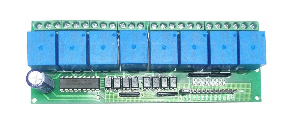 12V Eight 8 Channel Relay Module With Optocoupler active high ET5054