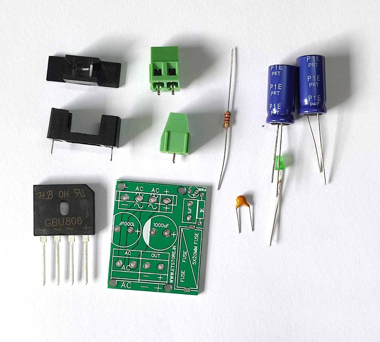 GBU808 BRIDGE RECTIFIER MODULE 8A UNSOLDERED ET10825