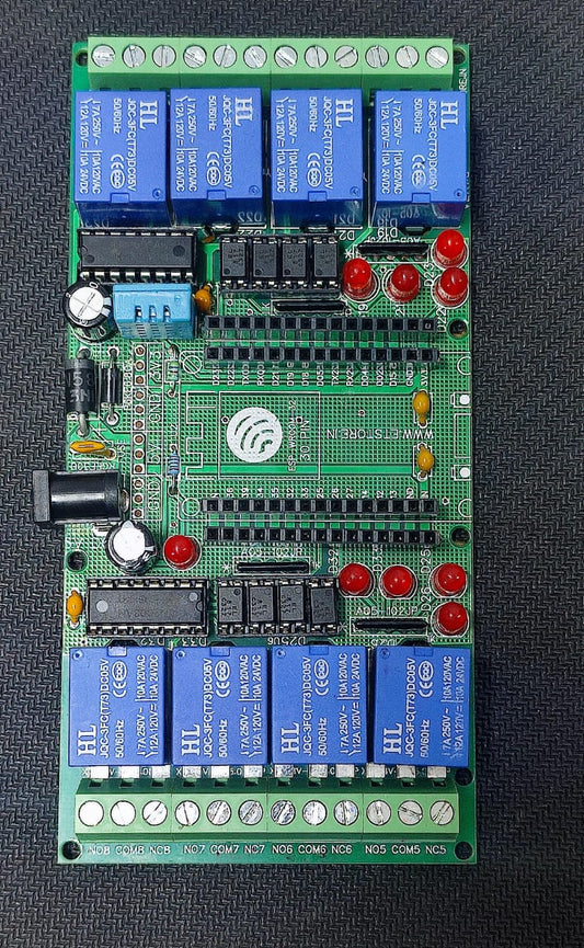 8 Channel Relay Board WITH DHT11 FOR ESP32 DEVKIT V1 5V ET10855