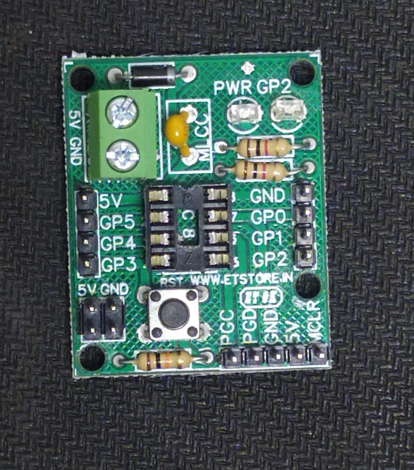 PIC 8 PIN DEVELOPMENT BOARD ET6275