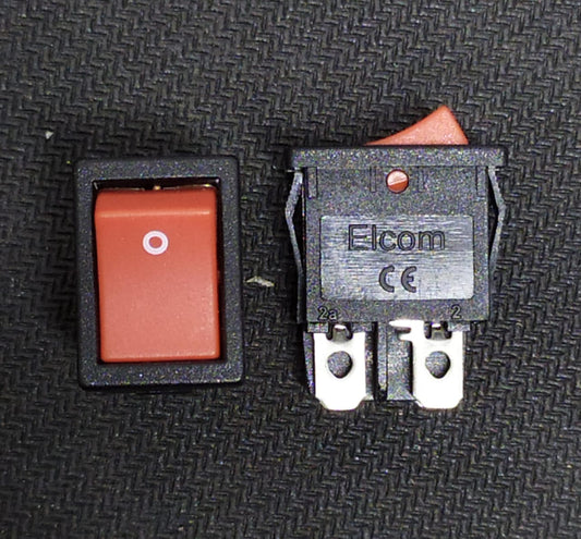 RED RS-2-5 ELCOM DPST Rocker Switch 4A 250V ET7370