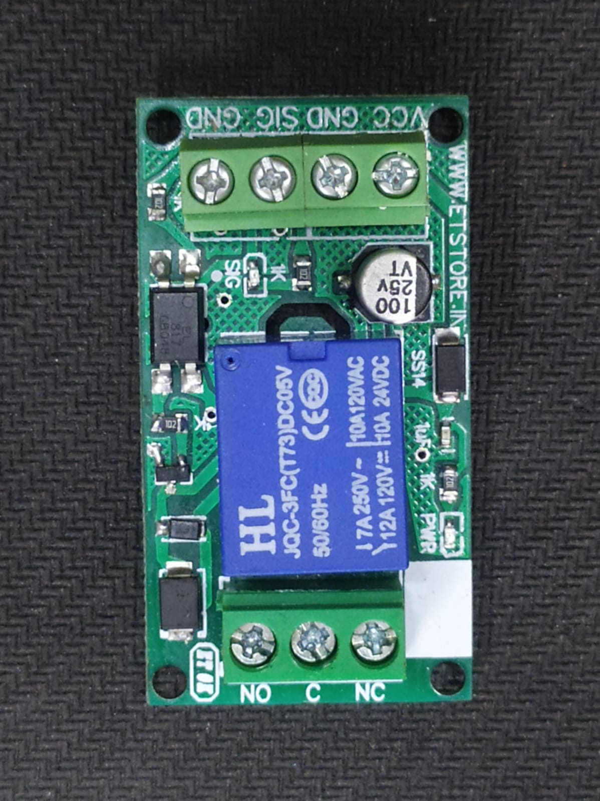 5V 1 Channel Relay Module with Optocoupler,input protection and ESD suppression ET7535