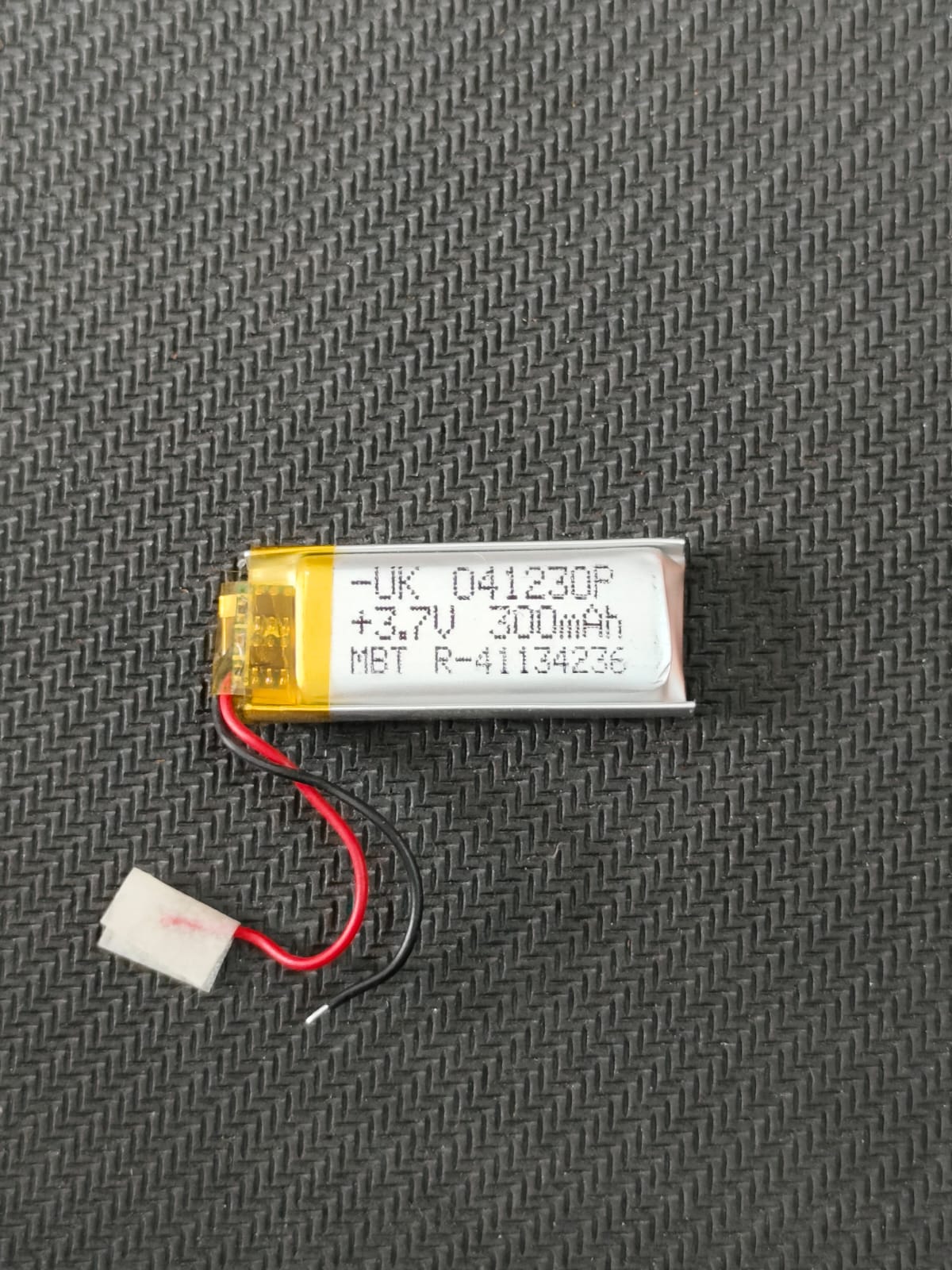 3.7V 300mAH 041230P Lithium Polymer Battery 4x12x30mm ET7640