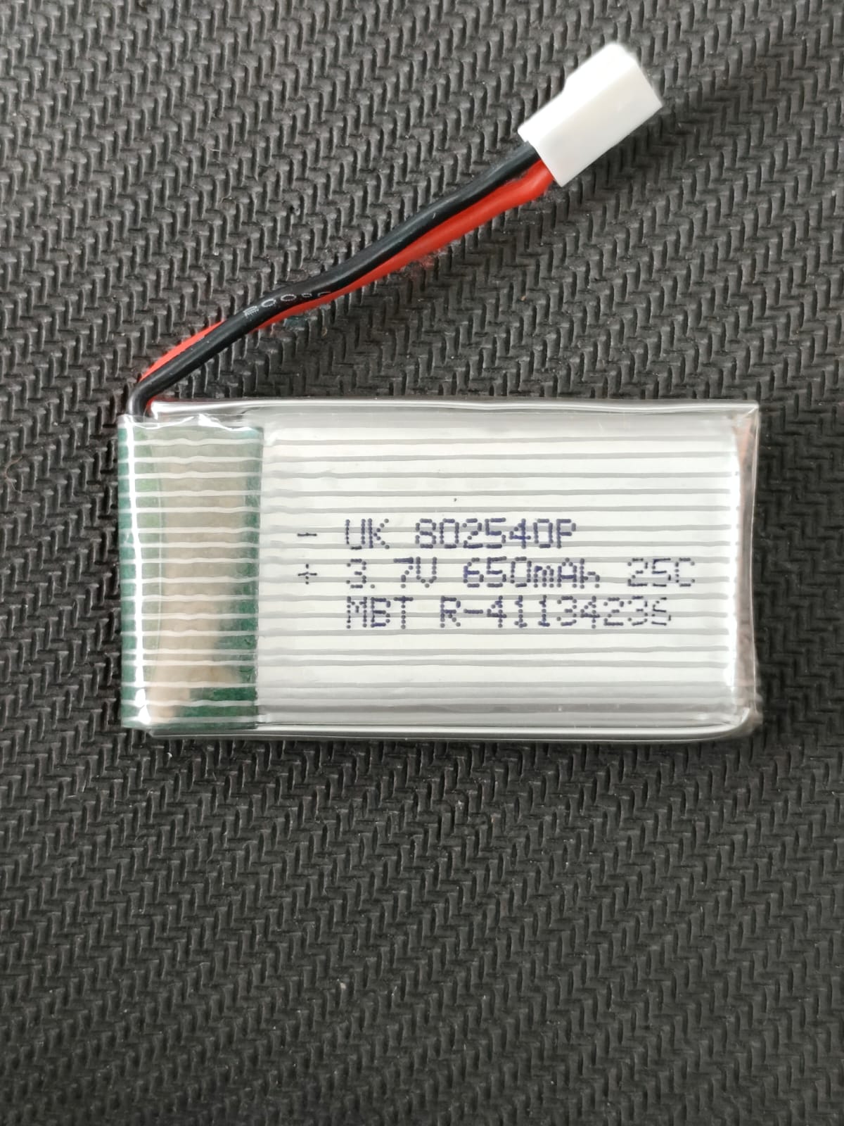 3.7V 650mAH 802540P Lithium Polymer Battery 8x25x40mm ET7645