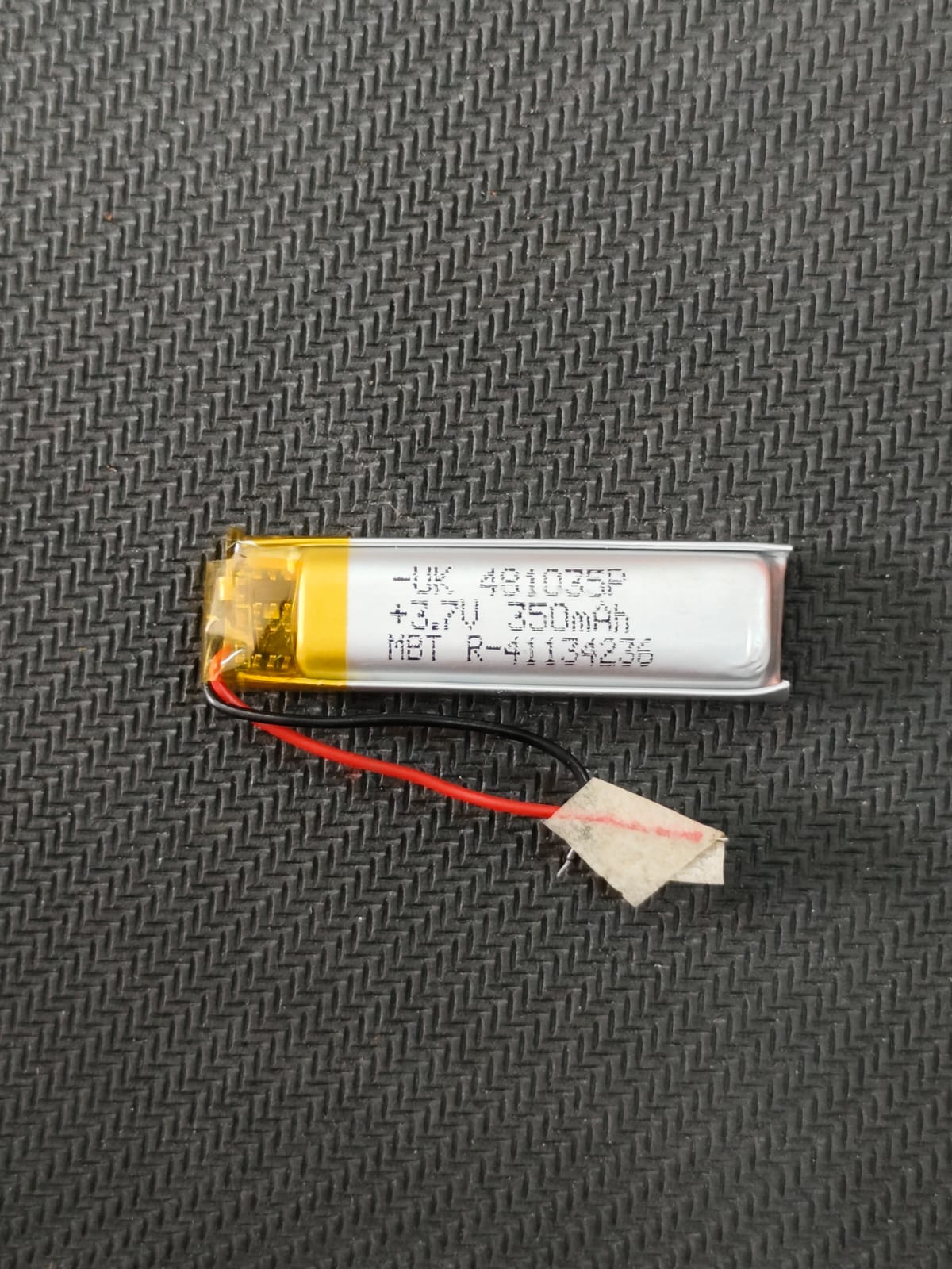 3.7V 350mAH 481035P Lithium Polymer Battery 4.8x10x35mm ET7638