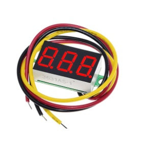 0.36 Inch 4.5-100V Three Wire DC Voltmeter Red ET5451