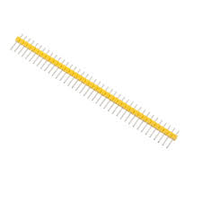 YELLOW 40 Pin 11mm height 2.54mm Male Header straight 1x40 BERGSTRIP ET7891