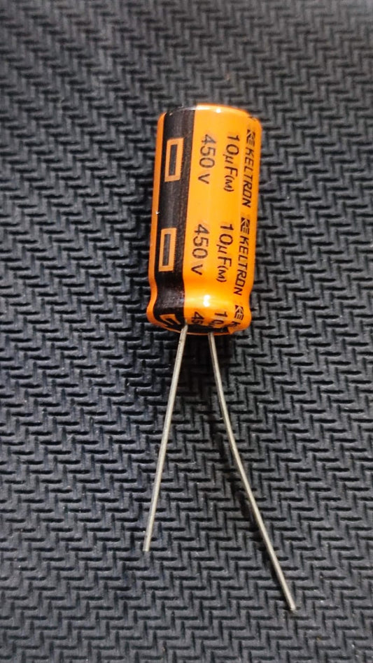 KELTRON 10uF 450V Electrolytic Capacitor 105C 20% ET10209