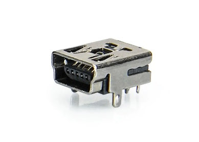 USB mini 5 Pin 2 Feet DIP Connectors Female Flat Port Jack Tail Sockect ET8159