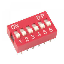 6 Way DIP Switch 2.54mm Pitch Slide ET8012